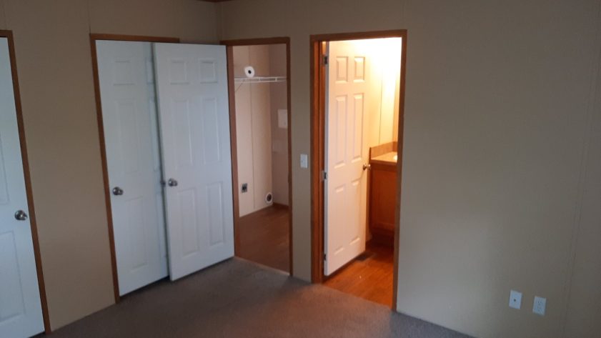 Master bedroom with path