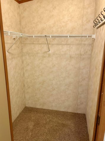 walk in closet area
